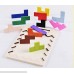 Biowow Wooden Tetris Puzzles Tangram Jigsaw Brain Teasers Board Games Building Blocks for Children Kids Educational Toys  B07796YBH7